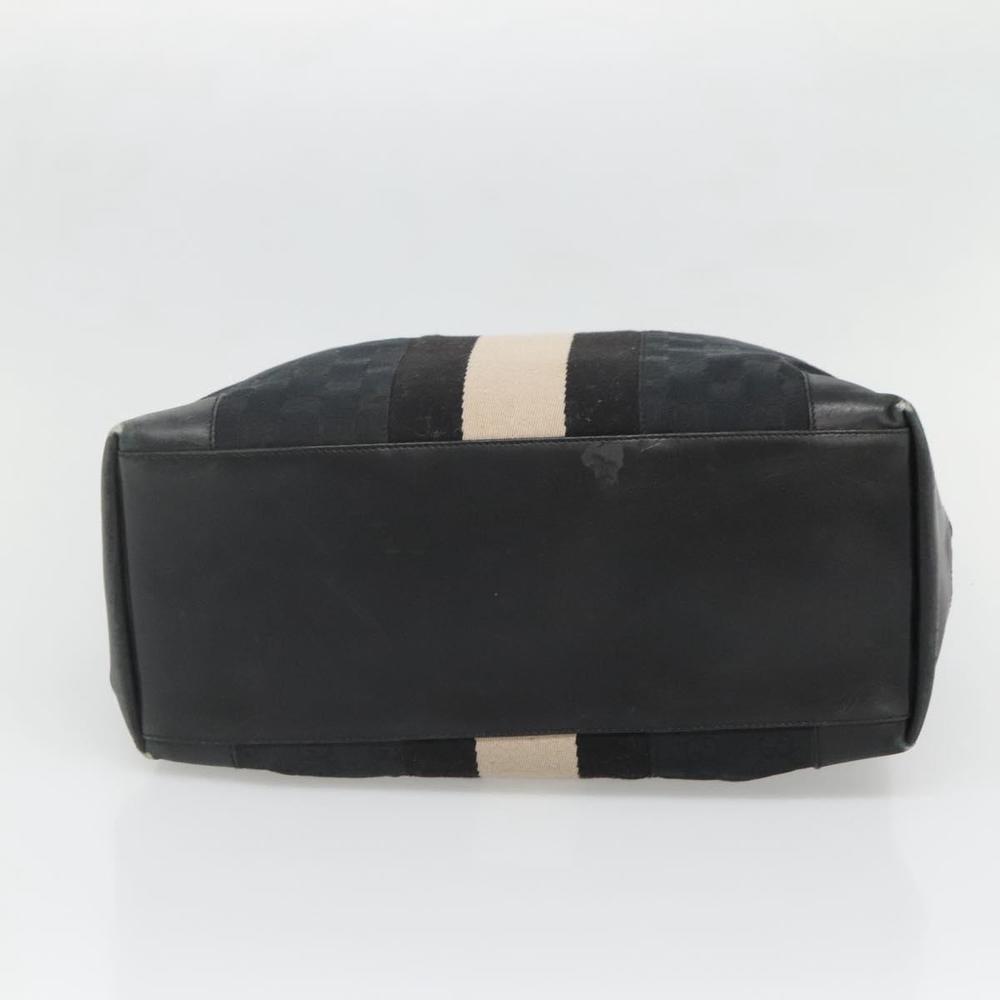 GUCCI GG Canvas Sherry Line Hand Bag Black Silver 002 1093 Auth ep10440 - Picture 5 of 16